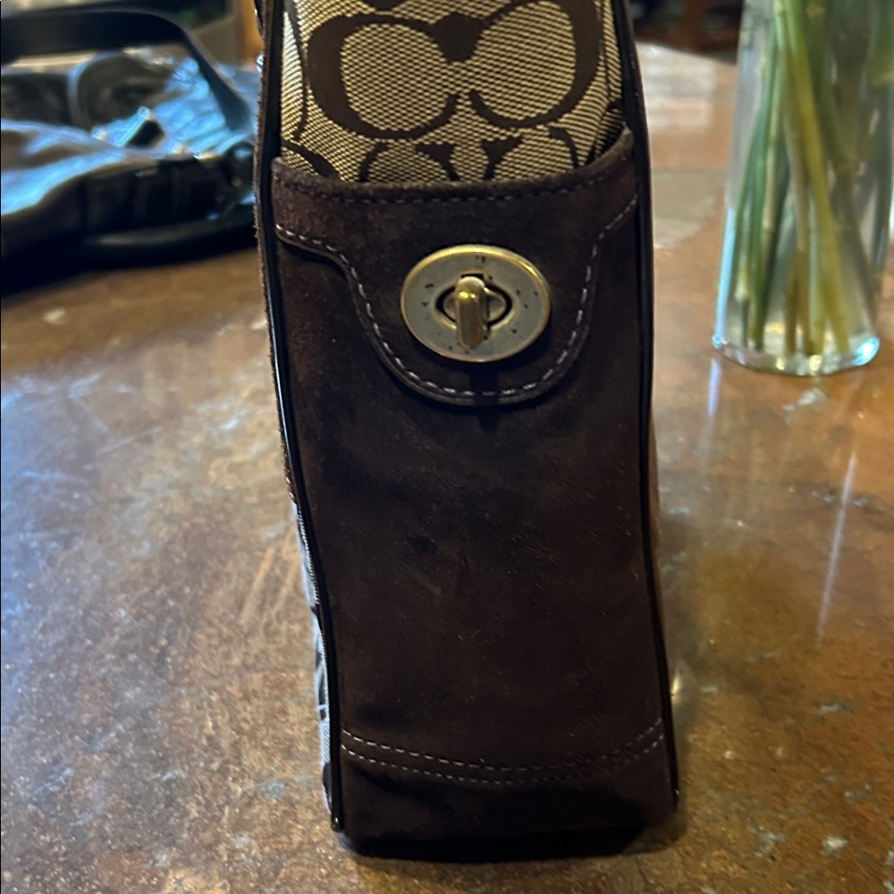 Coach Multicolor Patchwork Tote With Purple Insid… - image 3